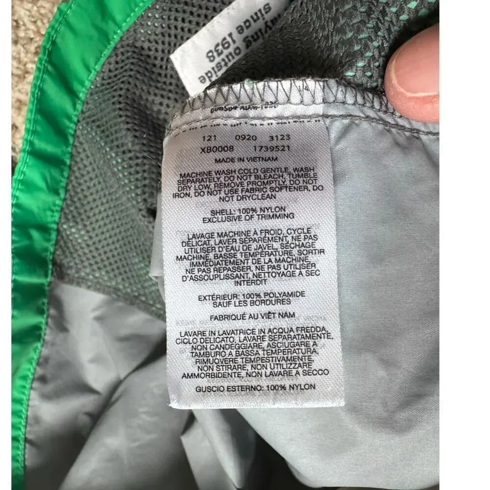 Columbia boys Green & Gray Lightweight Windbreaker jacket, size Small (8)